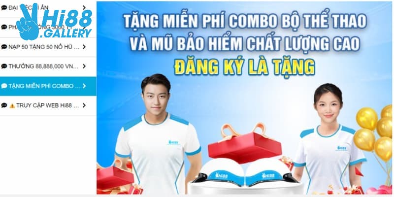 Thông tin giới thiệu sự kiện tặng quà hiện vật từ hệ thống Hi88